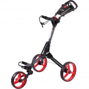 Score Industries Golftrolley Cube Carro de Golf, Unisex, Charcoal y Rojo, estándar