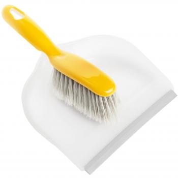 Paleta Grande con Cepillo de Polipropileno para Recoger Polvo y Suciedad