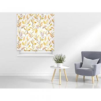 Estor Enrollable Traslúcido Estampado Digital Hojas 4 Fantasía 100x180 cm