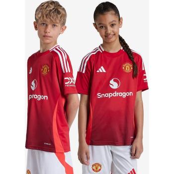 Manchester United adidas Home Shirt 2024-25 - Kids (Red, Size: 7-8 years)