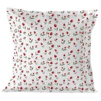 Funda de Almohada Multicolor Caperucita Roja 80x80 cm - 100% Algodón, Calidad 150 Hilos