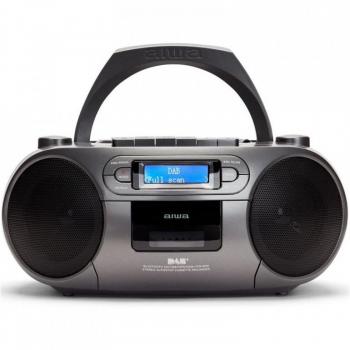 Radio CD - Cassette Portátil AIWA BBTC-660DAB Color Gris Metalizado