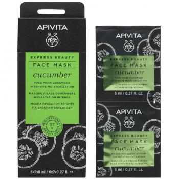 APIVITA Intensive Moisturization Face Mask Cucumber 2x8ml