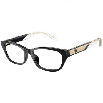 Emporio Armani EA3238U 5017 Gafas Recetadas para Mujer Negras, Armazones para Mujer Negros, 54 Lentes Recetadas Para Mujer Negros