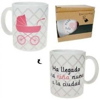 Pinkmarket - 25917.H Taza personalizada de goma - rubber 3D de desayuno y café. Mug Cup de desayuno con relieve para leche, agua, zumo de frutas. Diseño H en 4 colores