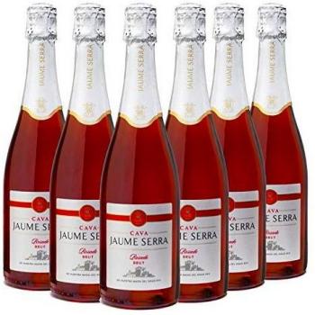 Jaume Serra Cava Rosado Brut D.O. Cava - Pack de 6 Botellas x 750 ml