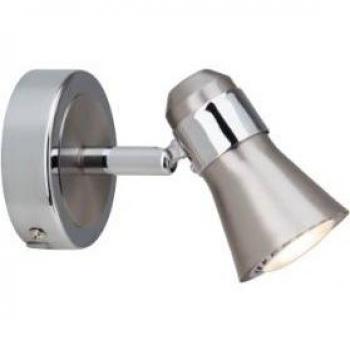 Aplique LED Sanny 1 luz GU10 3W acero y cromo orientable