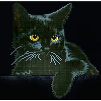 Cuadro de pintura con diamantes Diamond Dotz Midnight Cat