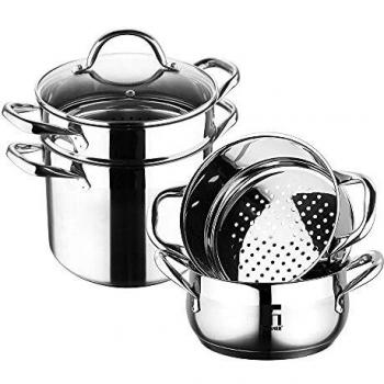 Bergner Gourmet 3 - Batería de Cocina 2 Piezas
