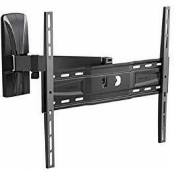 Soporte de pared orientable e inclinable Meliconi Ghost Slim R400 Plus para TV de 40'' a 65'' en gris metalizado