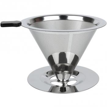 Andux Zone Café Filtro Cafetera Verter Goteo Permanente Acero Inoxidable Reutilizable KFGLW-01
