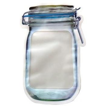 Set de 4 Bolsas Reutilizables para Alimentos Multicolor (16,5 x 24,3 x 7,4 cm)