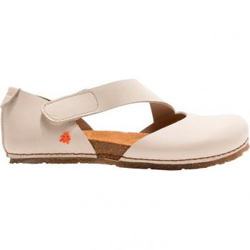 Art Sandalias de Piel Creta para Mujer con Autocierre Color Beige Cream