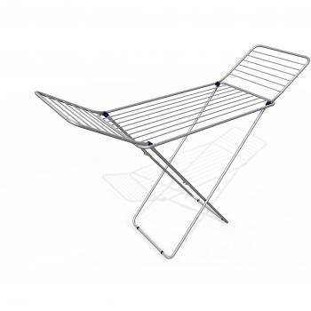 Vileda Alumix - Tendedero con X-Legs con Varillas Gruesas Antipliegues, Acero y Aluminio, Plateado