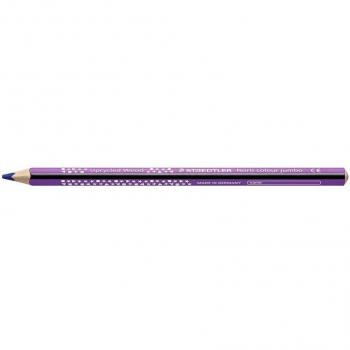 Staedtler Noris Club 128 Triangular Jumbo Colored Pencil - 4mm Lead - Break-Resistant - Ergonomic Design - Violet - Pack of 12