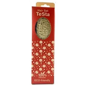 The Dida World Bath Testa - Set infantil con cepillo y peine de madera, color natural