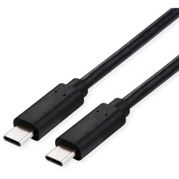 Cable USB 4.0 C-C Roline 1m, 40 Gbps, 240 W, Pantalla Negra