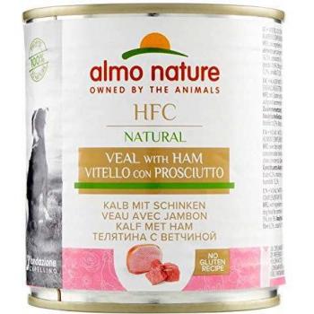 Almo Nature HFC Beef and Ham Wet Dog Food Can 280g/290g - Multipack