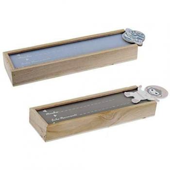 Caja con Tapa de Madera MDF (2 Pcs) - DKD Home Decor (25 x 8 x 6 cm)