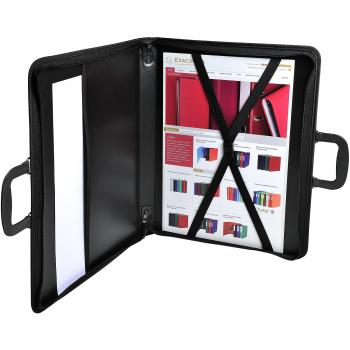 PressBook A2, juego de 3 fundas de polipropileno negro