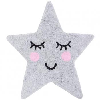 Sass & Belle Dulces Sueños - Alfombra, diseño Estrella, Color Gris