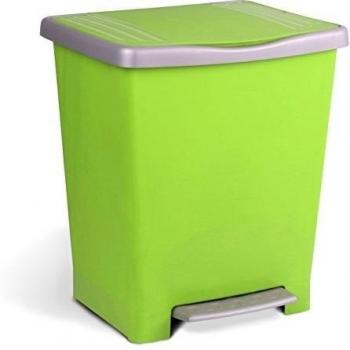 Tatay Millenium Cubo de Basura con Apertura a Pedal, 23 l de Capacidad, Verde Lima, 33,5 x 30 x 39 cm