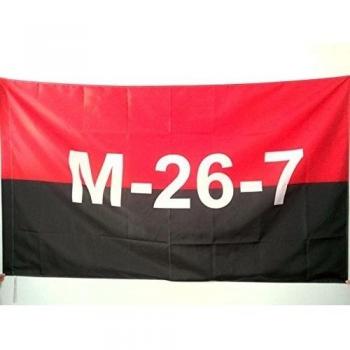AZ FLAG Bandera de Cuba Movimiento 26 DE Julio 150x90cm para Palo - Bandera REVOLUCIÓN Cubana 90 x 150 cm
