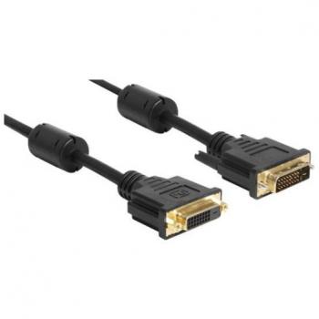 Cable DVI 24+1 macho a hembra de 2 metros con conectores dorados Delock