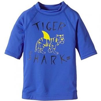 Billabong Rash Guards Tiger Boy Short Sleeve - Neopreno para surf, color azul, talla 2