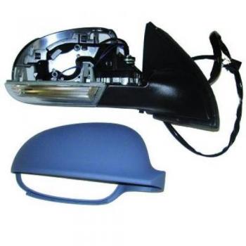 Espejo retrovisor VAN WEZEL 5886818 con diseño específico para vehículos, ajuste manual, cristal convexo para mayor visibilidad, acabado en negro y fácil instalación