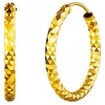 Silvora 30mm Aros de Oro Pendientes Medianos Bohemia Cartilago Hipoalergenico Pendientes Brillantes