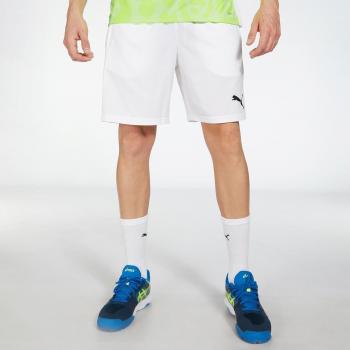 Puma TeamLiga Padel Shorts para Hombre, Poliéster, Cintura Elástica, Sportwear Fitness, Blanco PU931835_04