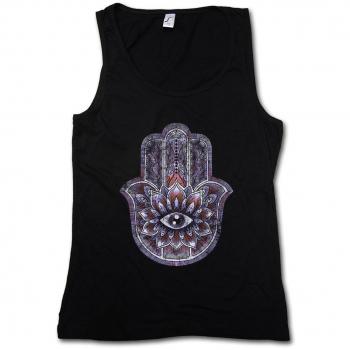 Urban Backwoods Hamsa Mujer Camiseta Sin Mangas Women Tank Top Negro Talla L