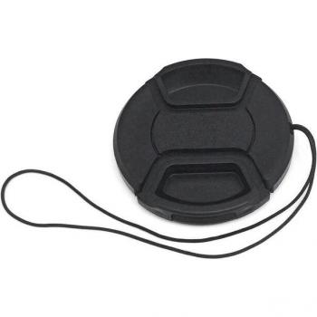 Tapa de Lente Universal para Cámara SLR Canon y Nikon 52Mm, 55Mm, 58Mm con Cordón y Protección ABS