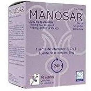 Manosar D-Mannose Powder with PAC and Ursolic Acid - 30 Sachets