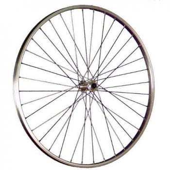 8 Bicycle Front Wheel Aluminum Rim Shimano HB-QC300 Hub Disc CL Silver