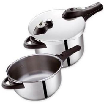 Tefal Secure - Set de 2 ollas de 4 y 6 litros para inducción