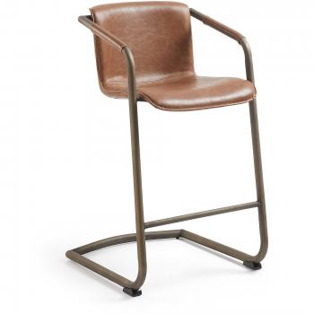 Kavehome Taburete Tribe 89cm, marrón óxido