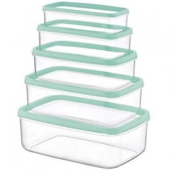 Set de 5 Recipientes Herméticos Rectangulares para Alimentos 7house