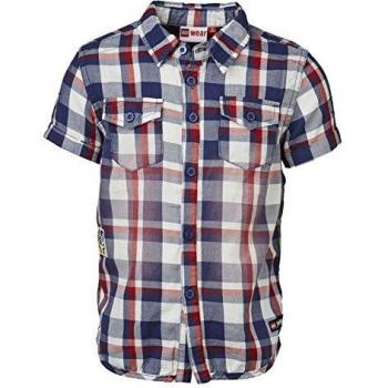 LEGO Wear Boy Holden 301-Hemd Kurzarm Blusa, Blau