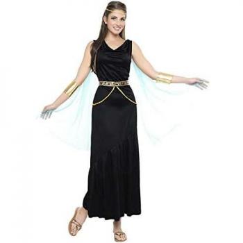 Kimokawaii Disfraz Griega Color Negro Talla S TAMAÑO Adulto