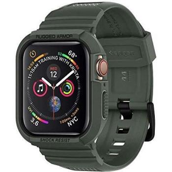 Spigen Rugged Armor Pro Compatible con Apple Watch Funda para 44mm Serie 5/ Serie 4 - Verde Militar
