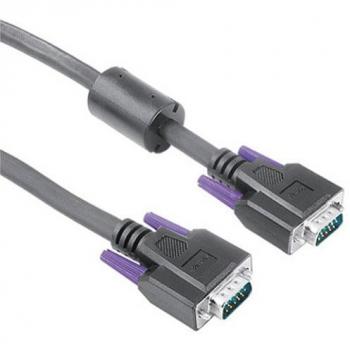Cable de Conexión de Video HAMA 15 Pines HDD - VGA (D-Sub) Negro, 10 m