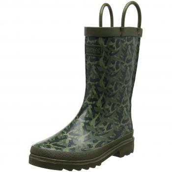 Regatta Minnow Jnr Welly, Botas de Senderismo Unisex Niños, Verde
