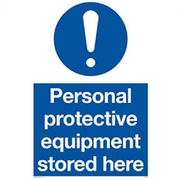Viking signos mp5715-a5p-v signoequipo de protección Personal Almacena aquí, vinilo, 200 mm x 150 mm W