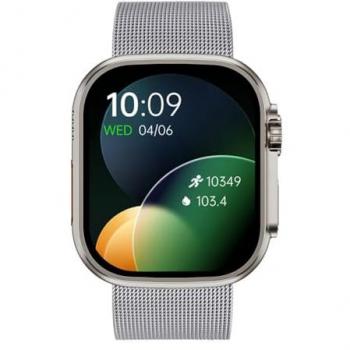 Reloj Inteligente Radiant Hollywood Mesh Plata-Gris Unisex 40 mm con Control de Ritmo Cardiaco, Sueño y Modos Deportivos, Compatible con Android e iOS