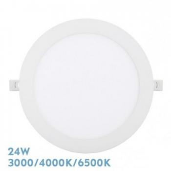 Downlight Empotrar Silex 24W 3000-4000-6500K Blanco 2160lm Redondo