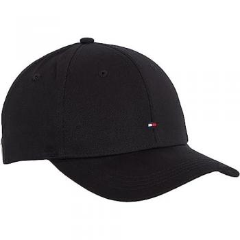 Gorra de Béisbol Tommy Hilfiger para Mujer, Negro, Talla Única, Casual, Piel y Algodón Orgánico Sostenible