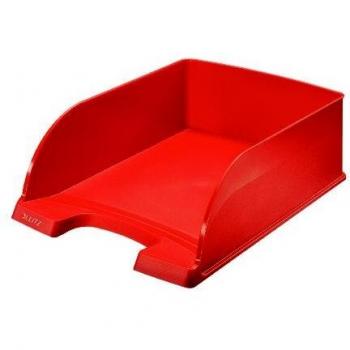 Bandeja Organizadora Leitz Plus Jumbo A4 Roja - Pack de 4 Unidades