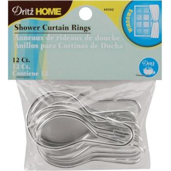 Dritz 44342 Anillas para Cortina de Ducha, 2 – 3/4 por 1 – 1/2-inch, 12 Unidades